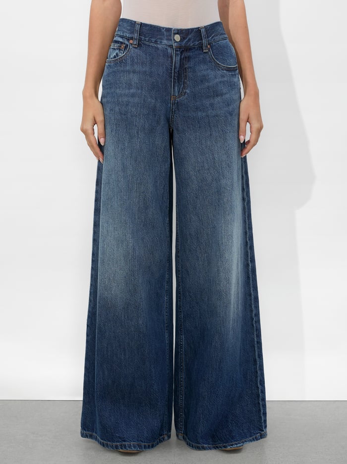BRANSON JEAN - DARBY VINTAGE BLUE - Alice And Olivia
