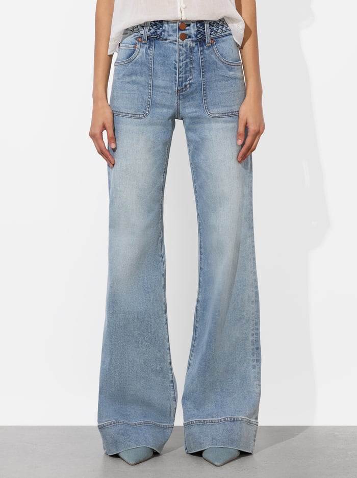 JUNO BRAIDED JEAN - ANABELL BLUE - Alice And Olivia